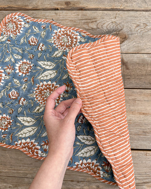 Block Print Quilted Placemat
