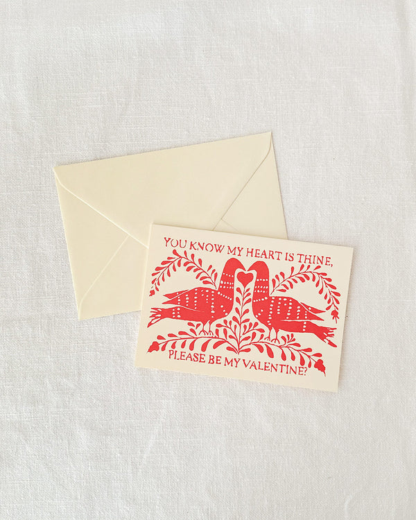 Valentine Turtledoves Card