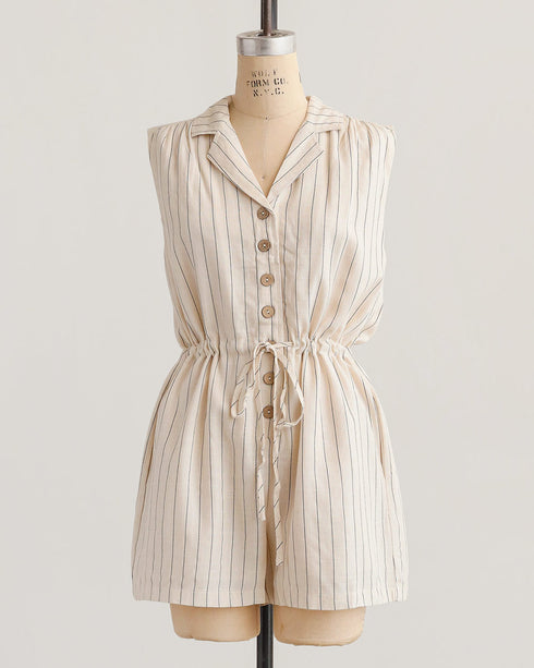 Seaside Pinstripe Romper