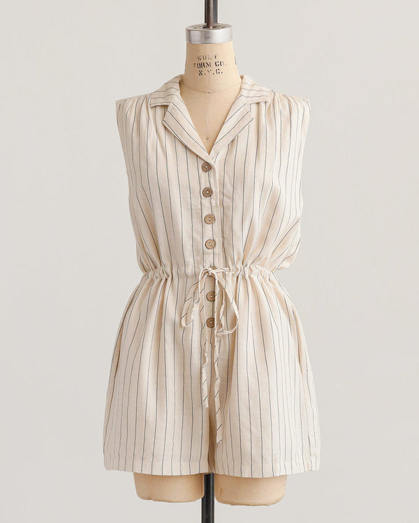 Seaside Pinstripe Romper