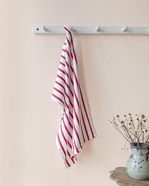 Red Striped Dishtowel