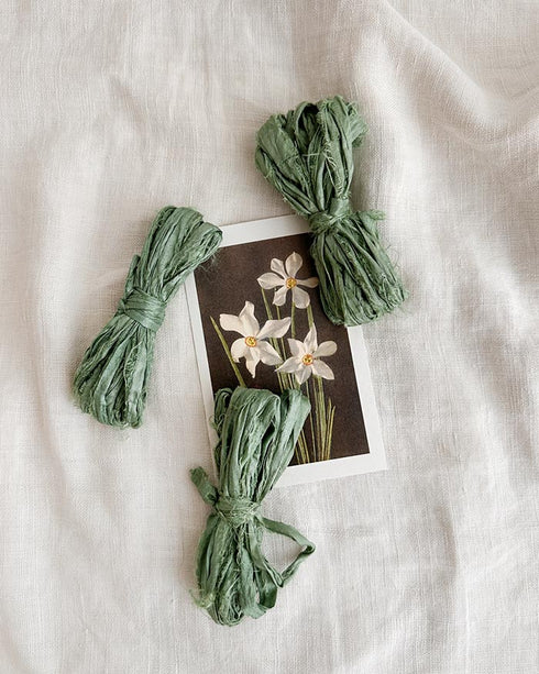 Dyed Sari Silk Ribbon