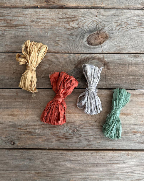 Dyed Sari Silk Ribbon