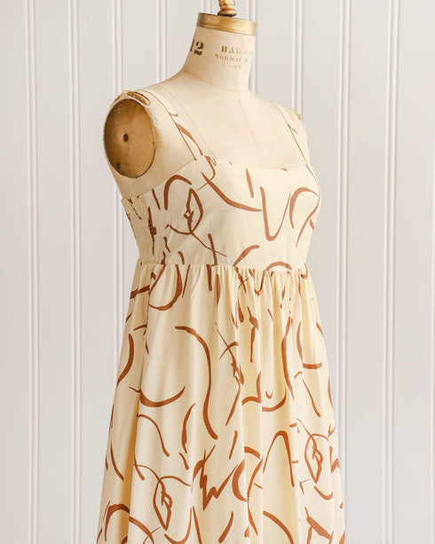 Abstract Strokes Dress