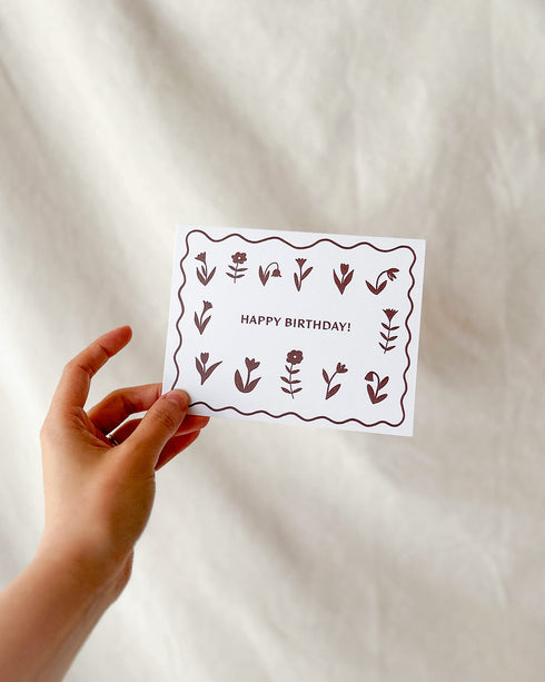 Birthday Flowers Card