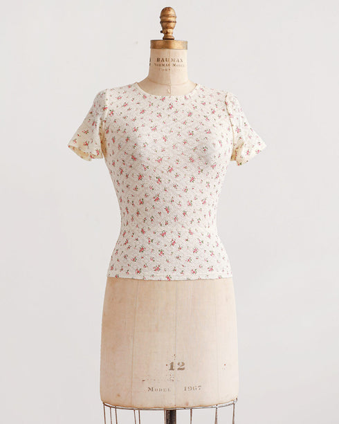 Rosebud Pointelle Top
