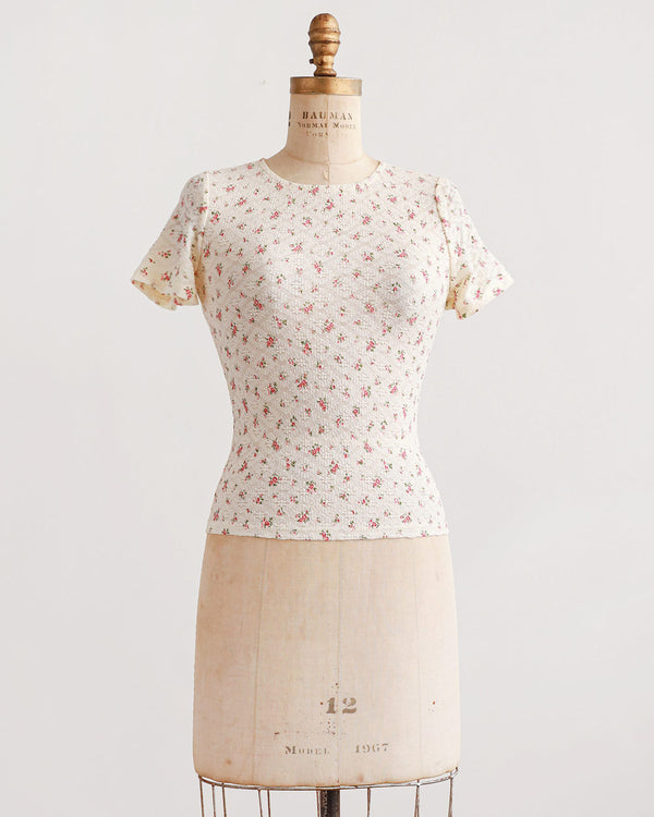 Rosebud Pointelle Top