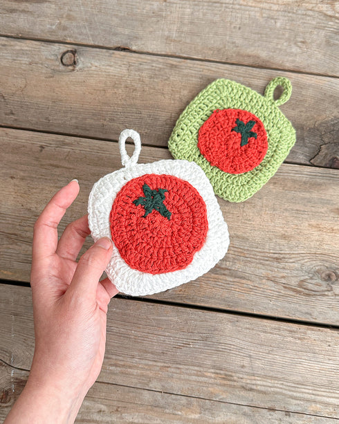 Tomato Crochet Sponge Set