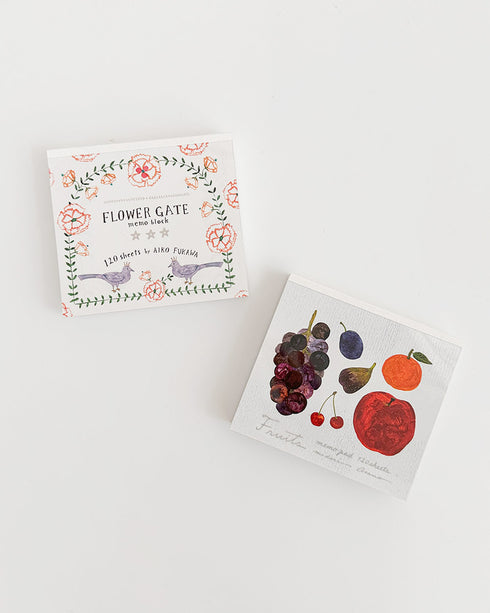 Her Winter Flowers - Fruit Basket Memo Pad