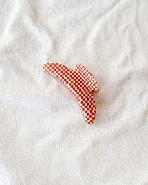 Maraschino Check Hair Claw