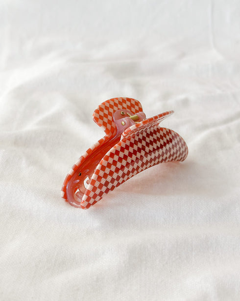 Maraschino Check Hair Claw