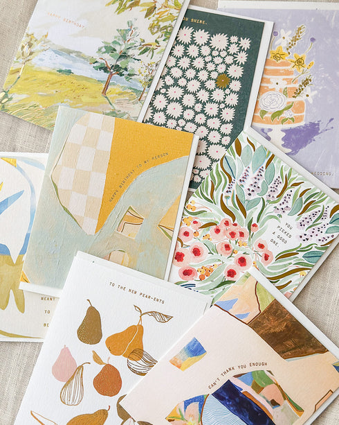 Green Daisies Card