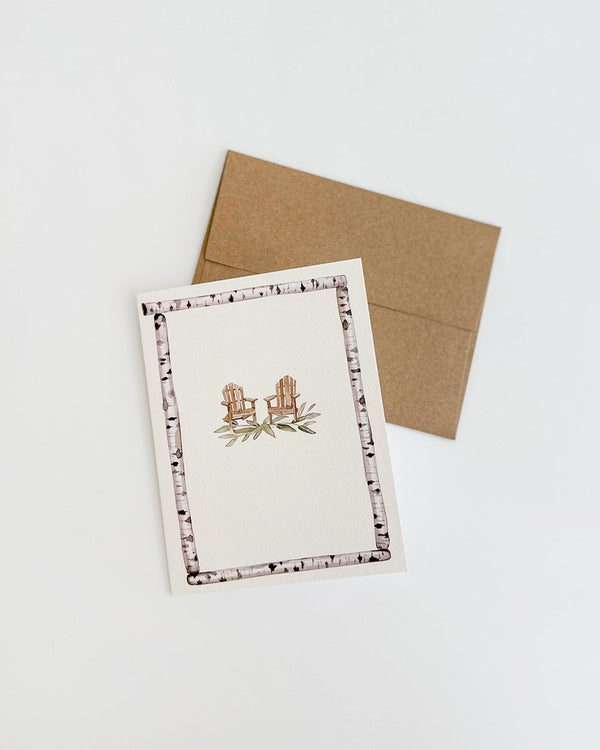 Adirondack Chair Greeting Card