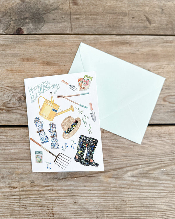 Birthday Gardener Greeting Card