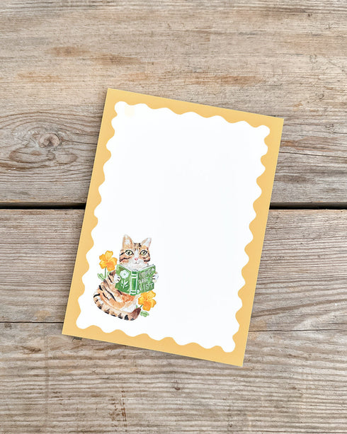 Reading Cat Priority List Notepad