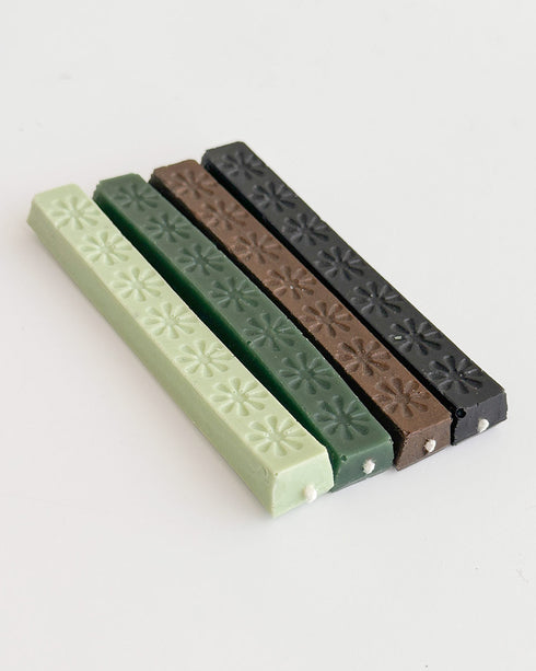 Long Wick Wax Sticks - Earth Tones