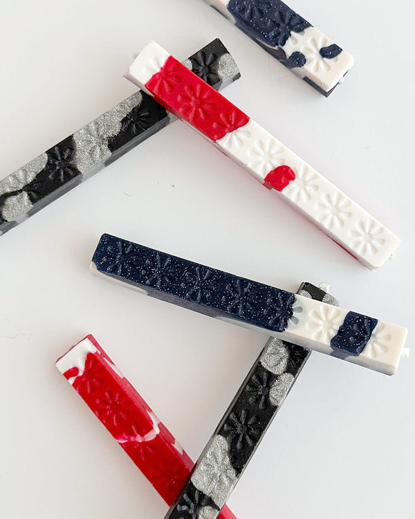 Long Wick Wax Sticks - Marbled