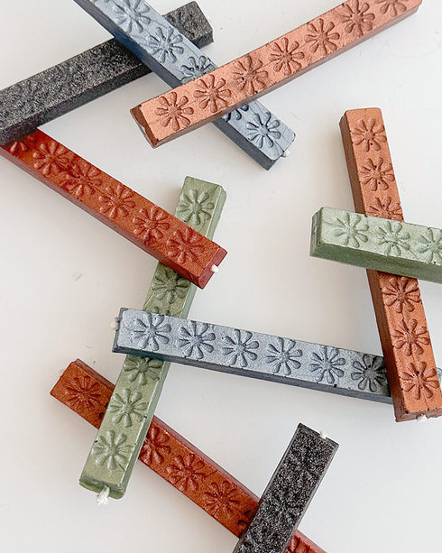 Long Wick Wax Sticks - Metallics