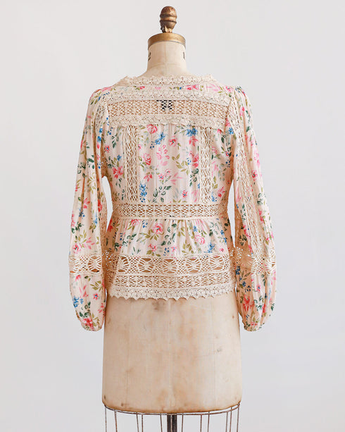 Watercolor Blooms Blouse