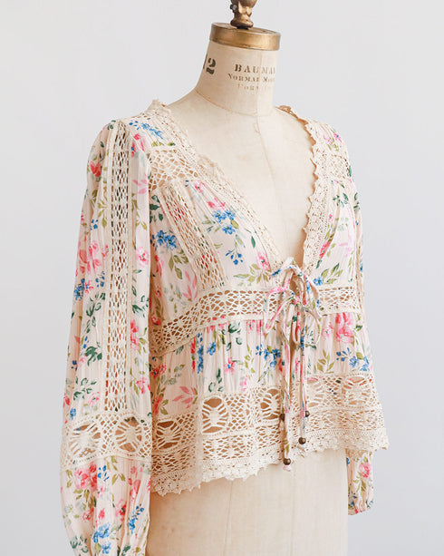 Watercolor Blooms Blouse