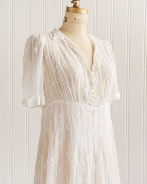 Fontasse Embroidered Voile Dress