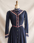 Call of Home Dress-vintage 1970s Gunne Sax denim prairie dress-Adored Vintage