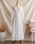 Highgate Cemetery Dress-Vintage 1970s Gunne Sax inspired white maxi dress-Adored Vintage