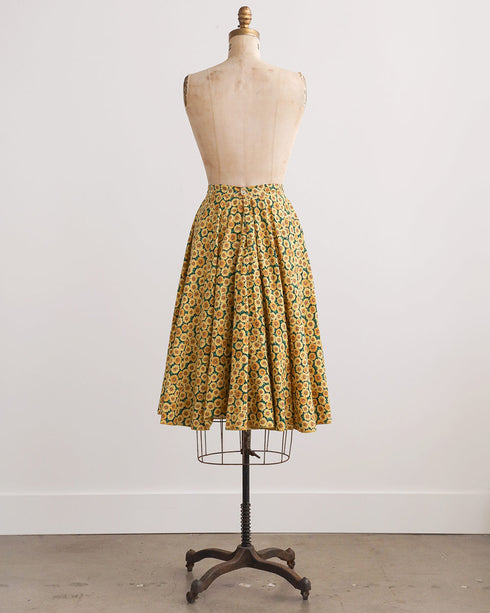 Sunlit Garden Midi Skirt
