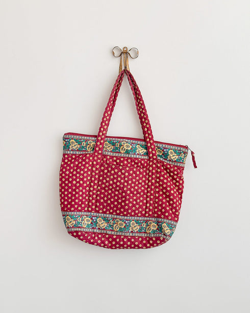 Heirloom Flora Quilted Tote