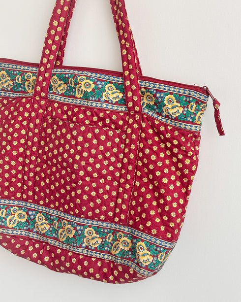 Heirloom Flora Quilted Tote