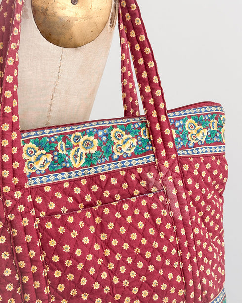 Heirloom Flora Quilted Tote