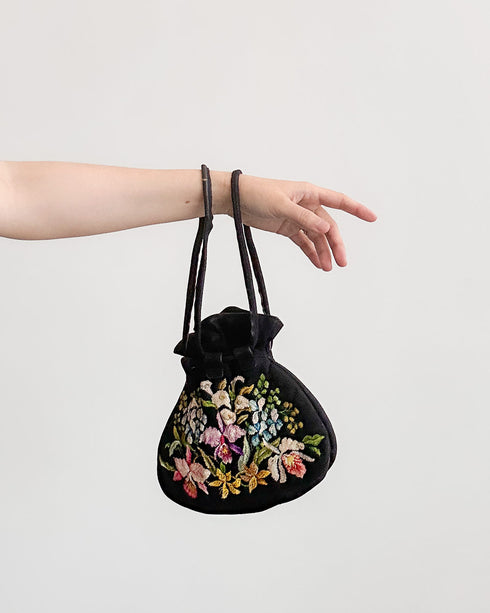 Wildflower Needlepoint Bag