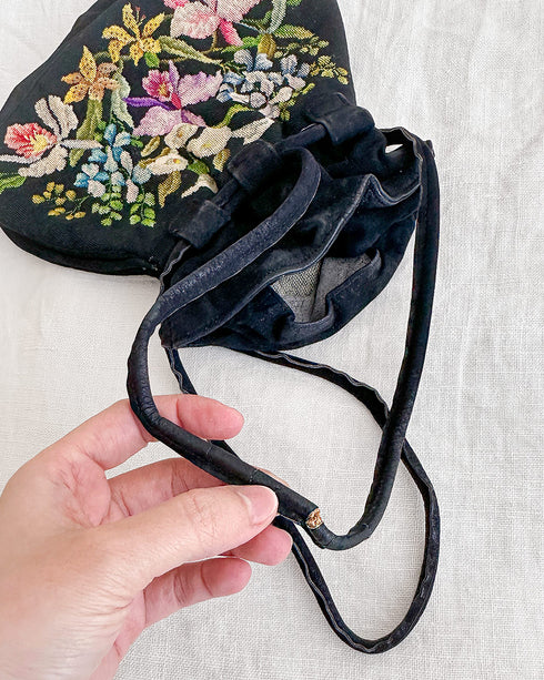 Wildflower Needlepoint Bag