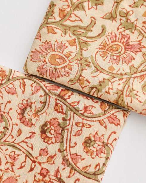 Les Indiennes Bandana - Willa-Cotton Indian Block Print Bandana 1444 - Willa-Adored Vintage